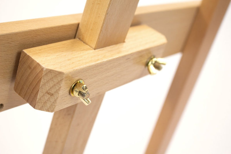 Caballete canguro - trípode - para lienzos de 4,9 cm de espesor - madera de haya - 61x151x90cm - k-830005