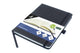 Quaderno Kangaro - A5 - nero - con riga - con elastico, nastro e portapenna - k-552241