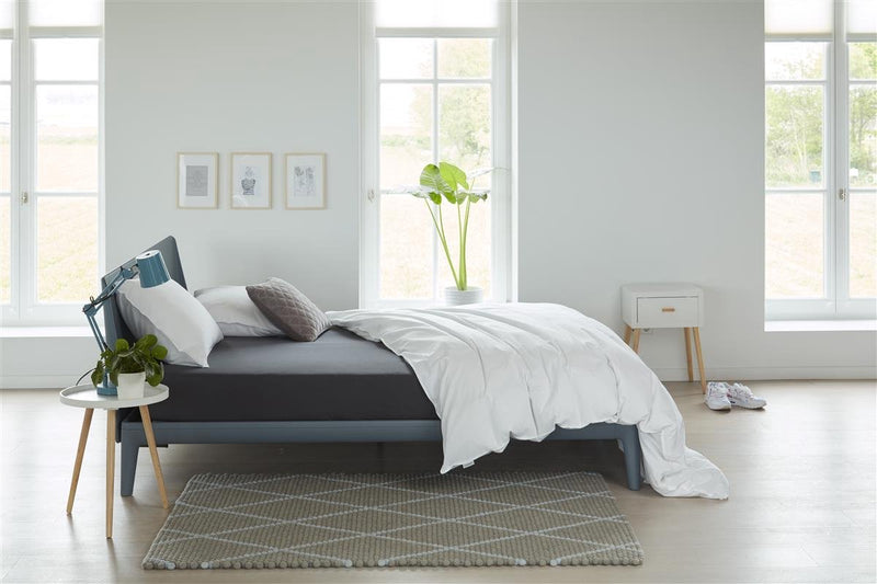 Beddinghouse - jersey - lenzuolo con angoli topper - 200x220 cm - antracite
