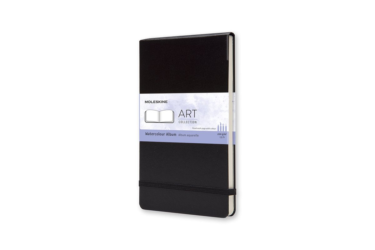 Quaderno Moleskine Art Acquerello - grande 13x21 cm - copertina rigida - nero