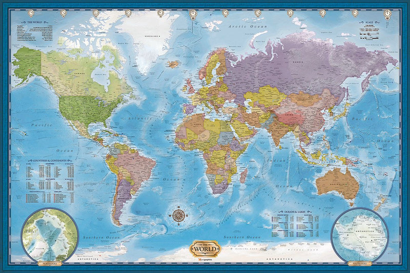 Eurographics - mapa del mundo [mapa del mundo] - 5000 piezas 101,5×152,5cm (ancho×alto) - rompecabezas