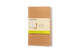Diarios Moleskine cahier - bolsillo - en blanco - marrón - juego de 3