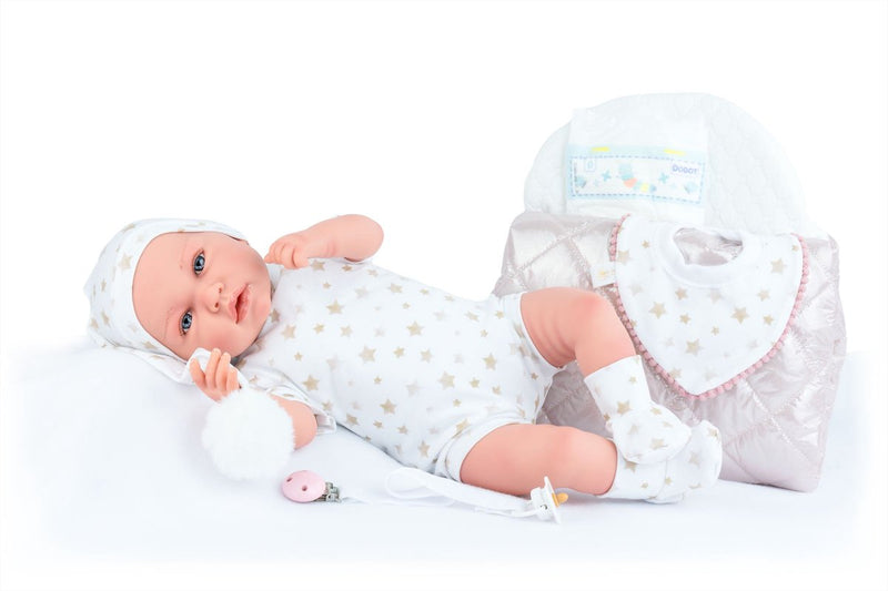 Marina pau marina - muñeco pau recién nacido ane ajuar 45cm - muñeco juguete multicolor.