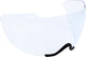 Bbb cycling aerotop faceshield visor bicycle helmet - water-repellent and anti-fog - helmet visor suitable for aerotop helmet - transparent - bhe-63