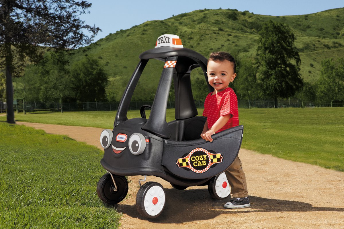 Coche para caminar taxi cupé acogedor de Little Tikes - negro