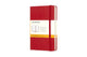 Cuaderno clásico Moleskine - bolsillo - tapa dura - rayado - rojo