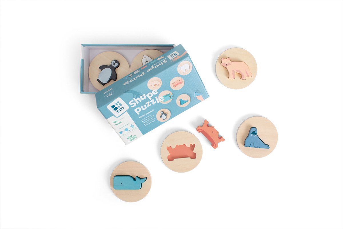 Bs toys wooden shape puzzle - wooden puzzle - wooden toys - educational - toddler - toddler - fsc wood - suitable from 18 months