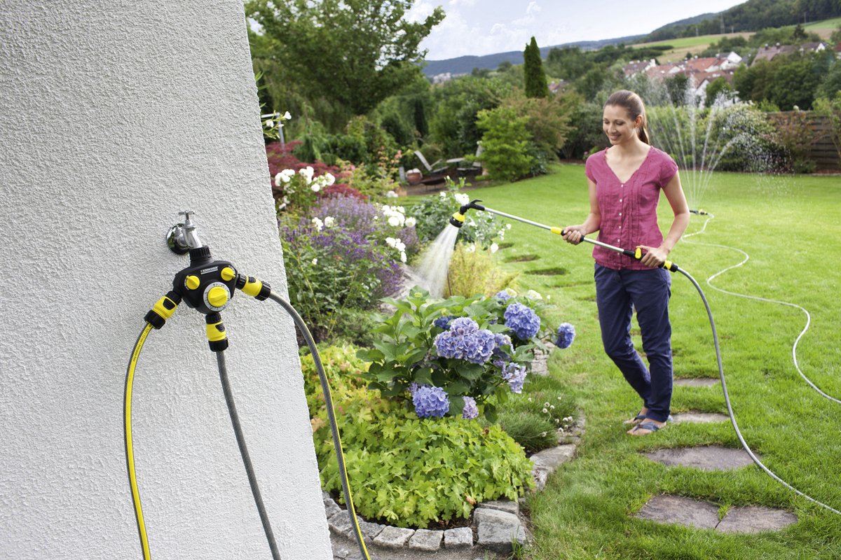 Kärcher wt 2 water timer - 3-way distributor - with timer - incl. tap connection