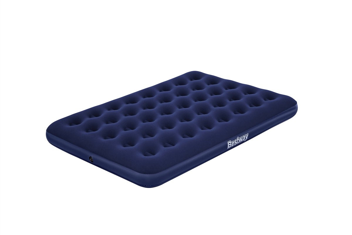 Bestway 2-persoons luchtbed - 191x137x22 cm - pvc - donkerblauw