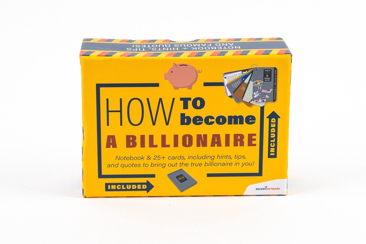 Recent toys how to become a billionaire cadeau idee - gift idea - creatief en uniek