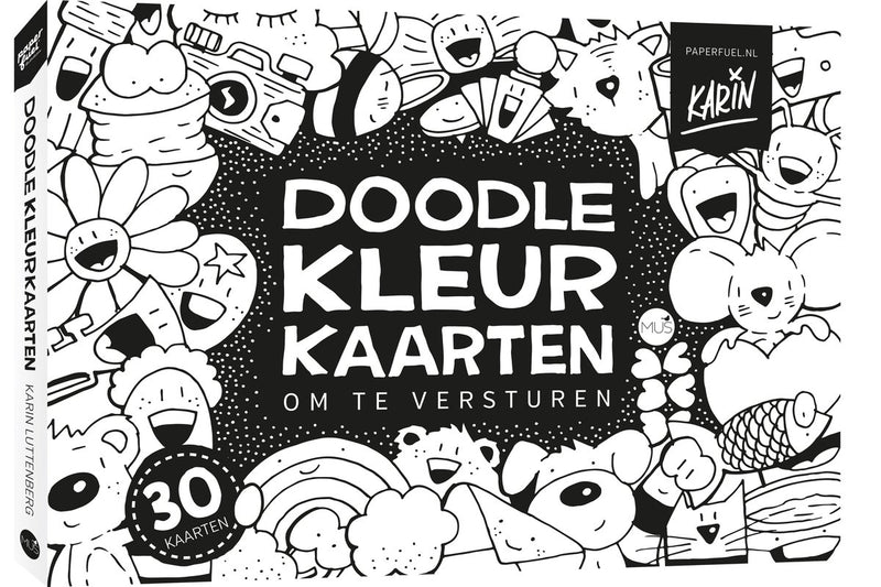 Kluitman paperfuel doodle carte da colorare