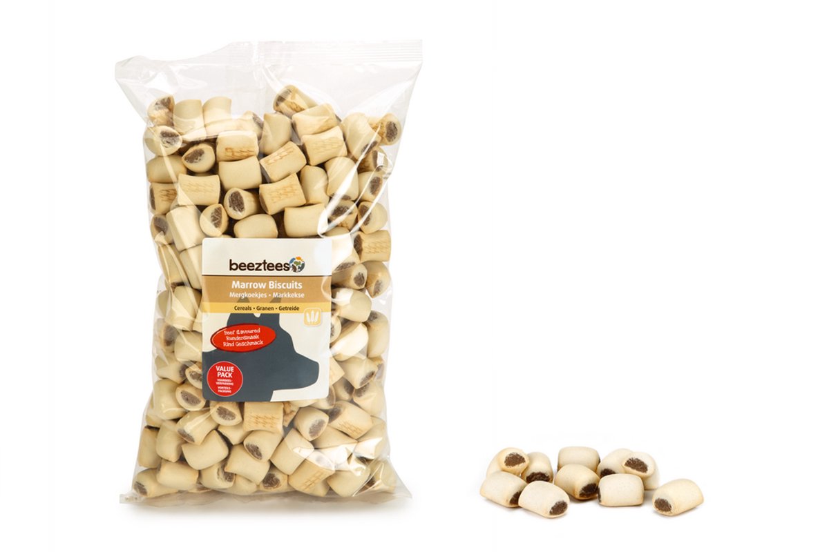 Biscotti al midollo Beeztees - biscotti per cani - snack per cani - manzo - confezione risparmio - 1400 grammi