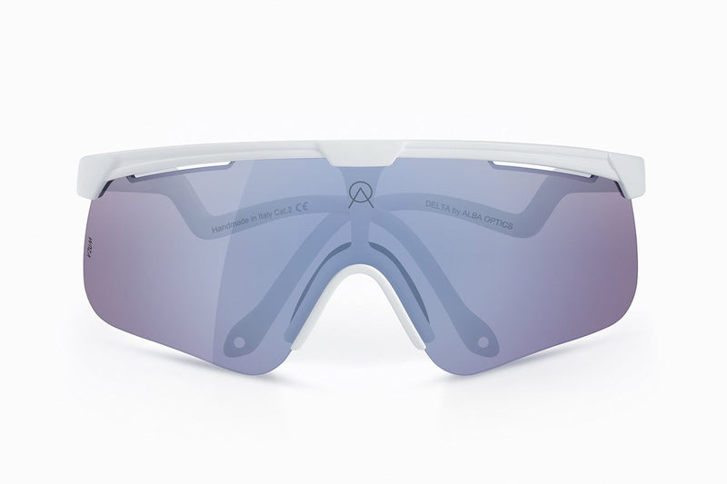 Gafas de ciclismo Alba Optics - delta white vzum f-lens flamingo lei