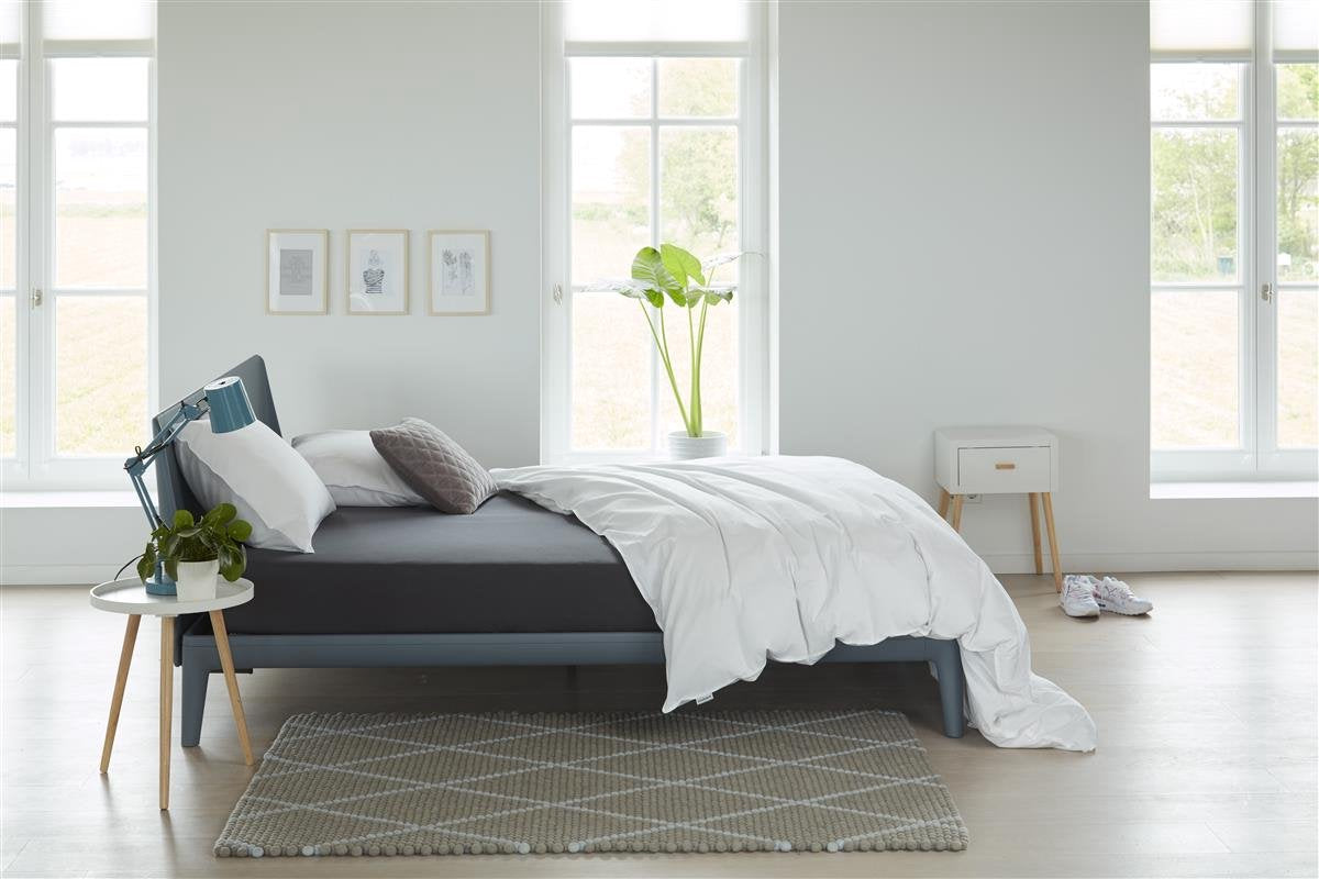 Beddinghouse - jersey - lenzuolo con angoli topper - 120x220 cm - antracite