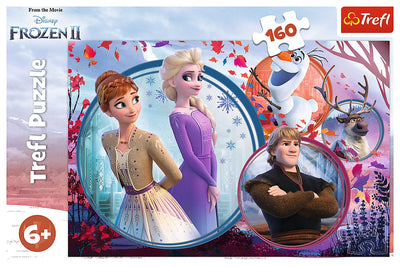 Trefl puzzel disney frozen 2 - 160 stukjes - anna elsa olaf.