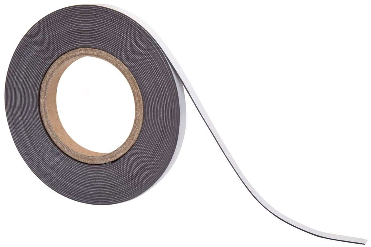 Tappo nastro magnetico Maul 1 pezzo 40 g cm² barra di scrittura magnetica autoadesiva 10 m x 1 cm x 1 mm marrone