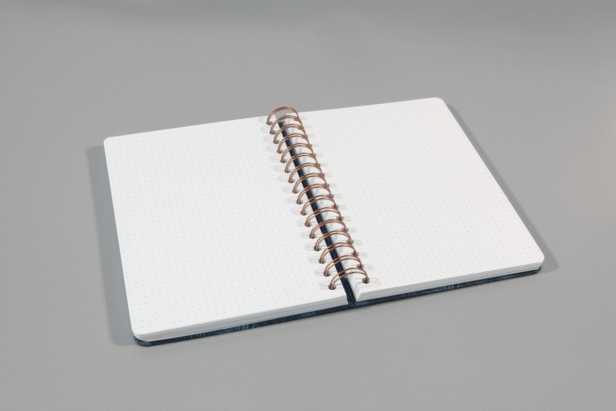 Sigel - quaderno a spirale - a5 - jolie - copertina rigida - 240 pagine - pois - carta da 120 grammi - giungla mistica - si-jn603