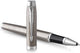Parker soy bolígrafo roller | acero inoxidable con adornos cromados | punta fina con relleno de tinta negra | con caja de regalo