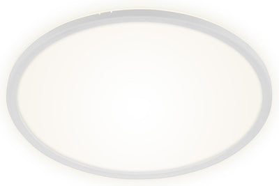 Briloner slim - led plafonniére - plafondlamp dimbaar - plafondlamp met achtergrondverlichting - incl. afstandsbediening - 22 watt - 3000 lumen - wit