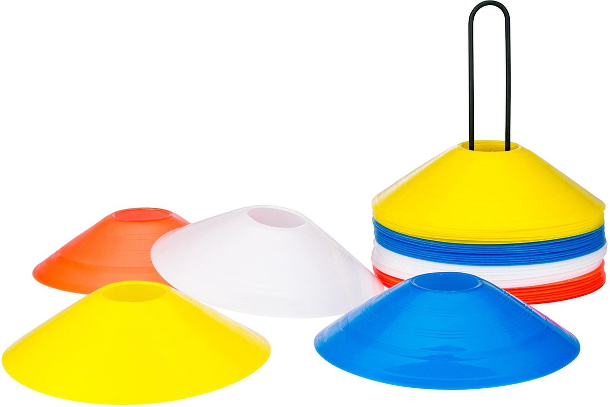 Avento afbakenpionnen - lite speed - 40 stuks - 4 kleuren