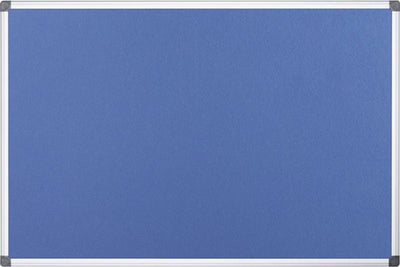 Bi-office viltbord blauw 120x90 cm