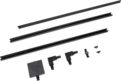 Lucide track starter set - 1-phase track system track lighting - 2 meters - black