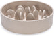 Designed by lotte pom antischrokbak hond - slow feeder hond - voerbak - vaatwasserbestendig - bamboe - beige - 1430 ml