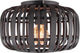 Brilliant woodrow - lampada da soffitto - e27 max 1x40w - legno nero