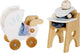 Le toy van casa de muñecas muebles juego de bebé - madera