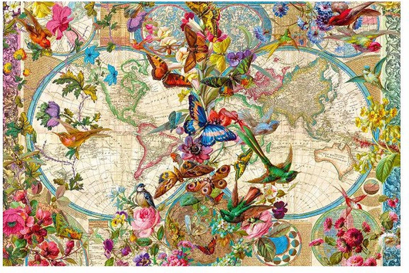 Mapa mundial de Plora y Fauna, 3000.