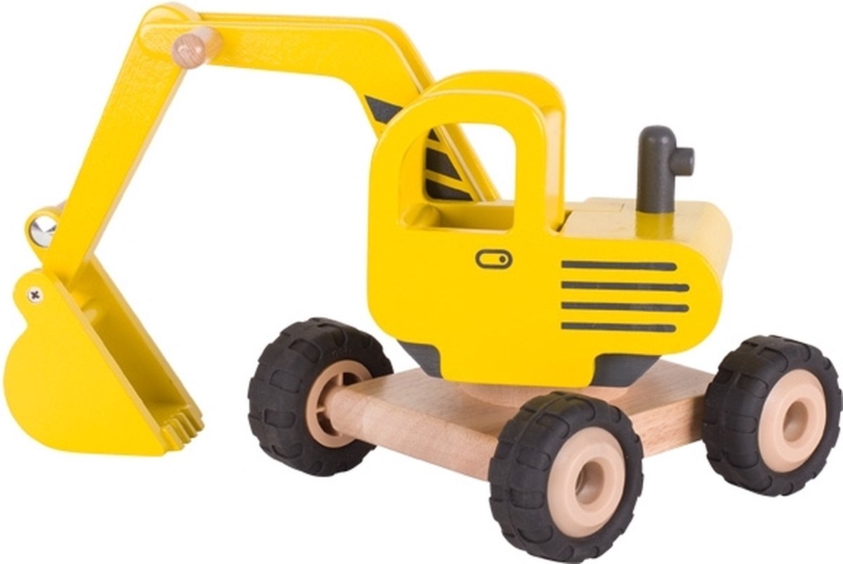Excavadora de madera de goki amarillo
