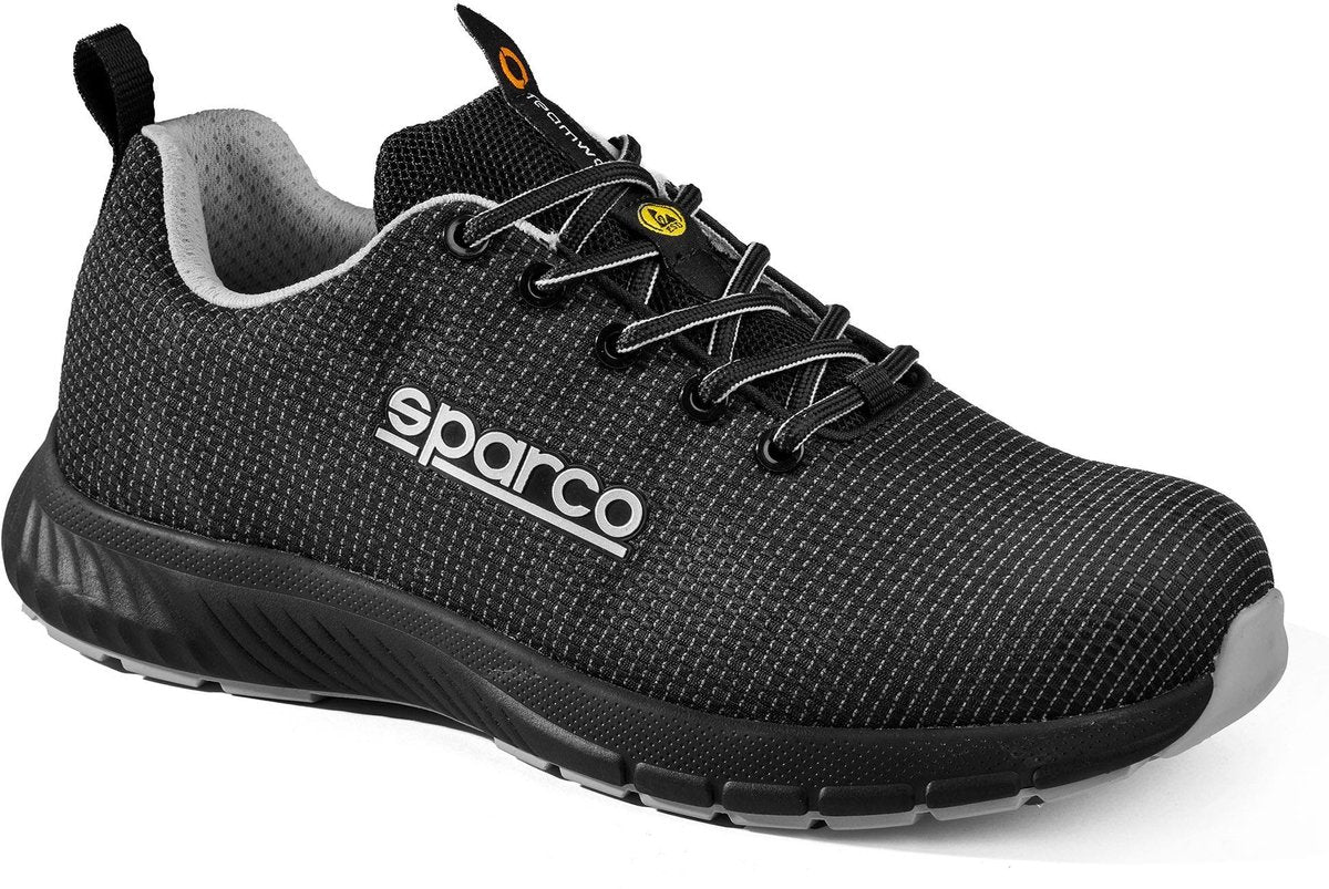 Sparco werkschoenen s3s - traction asan - zwart zilver — black — 43