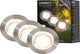 Briloner connect to Shine - Faretto LED da terra per esterno - set da 3 - set prolunga illuminazione giardino - luce bianca calda - ip67 - ø4,5x6,6 cm