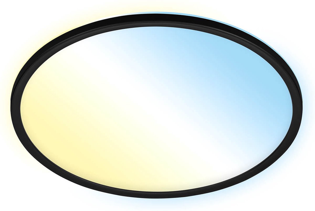 Briloner slim - plafón LED inteligente - regulable - 22w - con CCT - función de luz nocturna - función de temporizador - función de memoria - efecto de retroiluminación - ø42cm