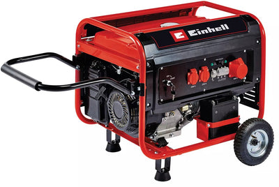 Generador agregado de 4 tiempos Einhell TC-PG 55 E5 2x 230V + 1x 400V máx. 5500 vatios voltaje AVR 25 litros 7,5k kW