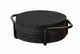 Sottobicchieri in feltro Wenko con supporto, 8 pezzi, nero, 14x10 cm - sottobicchieri per bicchieri - set sottobicchieri neri - design sottobicchieri rotondi - sottobicchieri