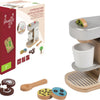 Joueco Wooden Coffee Maker con accessori