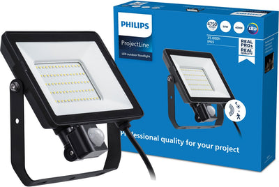 Philips LED Philips Projectline spotlight 50W cool white light - 4000K - integrated motion sensor