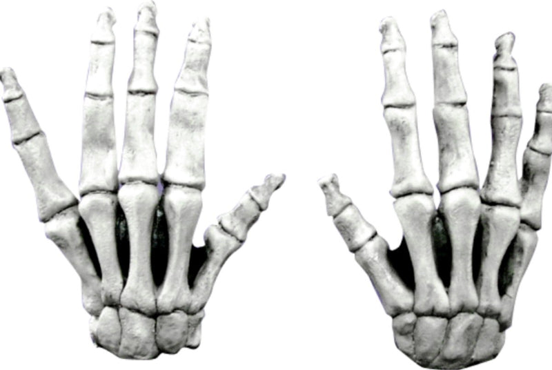 Ghoulish Productions guantes cortos de esqueleto para adultos Halloween - atributo de disfraz - talla única