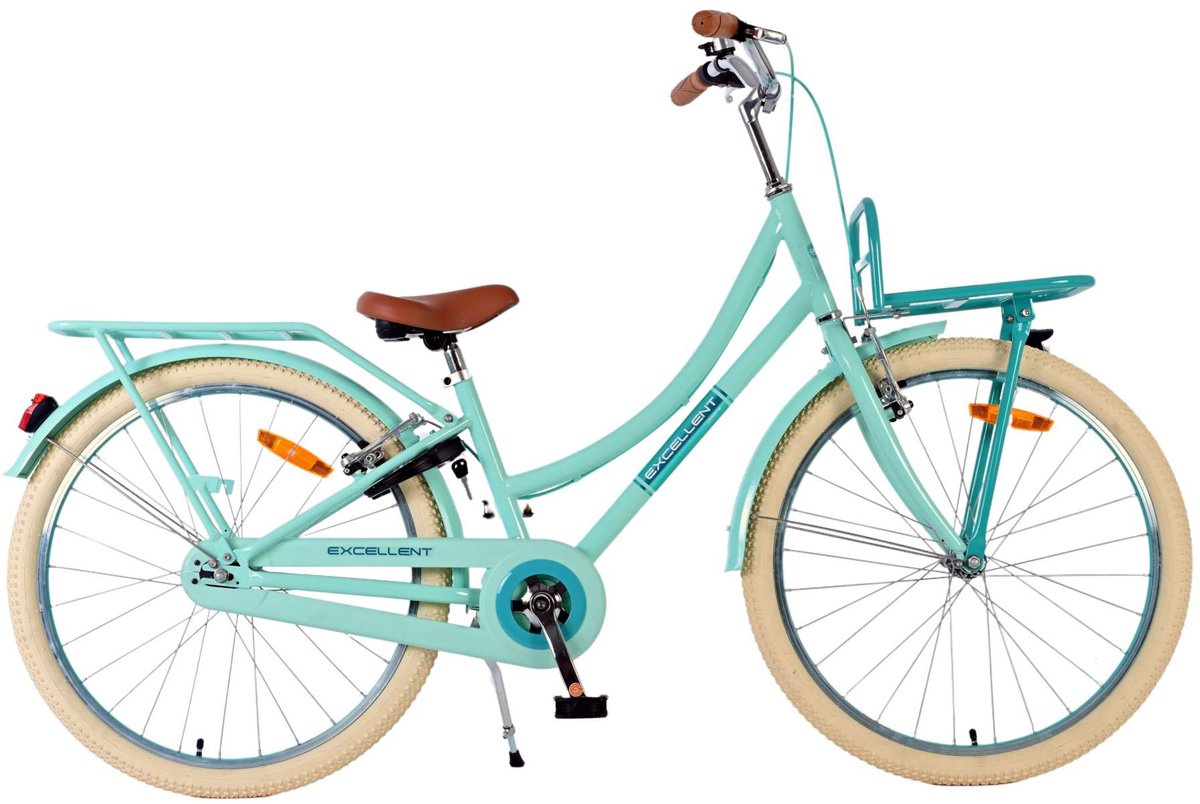 Volare Excellent Kinderfiets - Meisjes - 24 inch - Groen - Twee handremmen