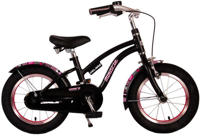Bicycle per bambini di Vlatare Miracle Cruiser - Girls - 16 pollici - Matt Black - Collezione Prime