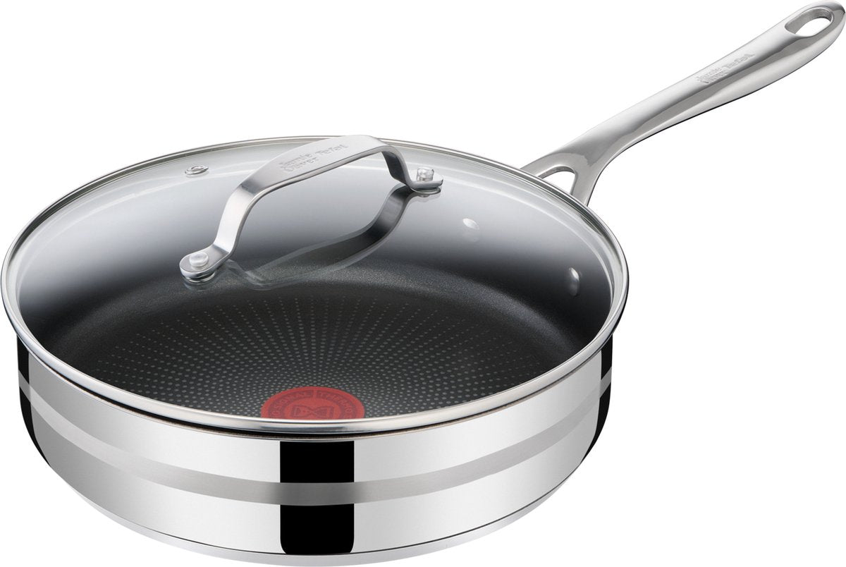 Jamie oliver by Tefal cook smart frying pan - ø25 cm - stainless steel - suitable for all heat sources - including lid