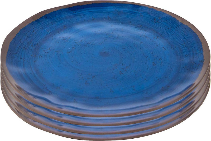 Bo-camp - piatto piano - halo - 4 pezzi - melamina - blu