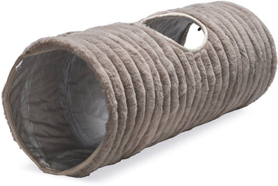Diseñado por lotte reza - túnel para gatos - beige - 70x25x25 cm