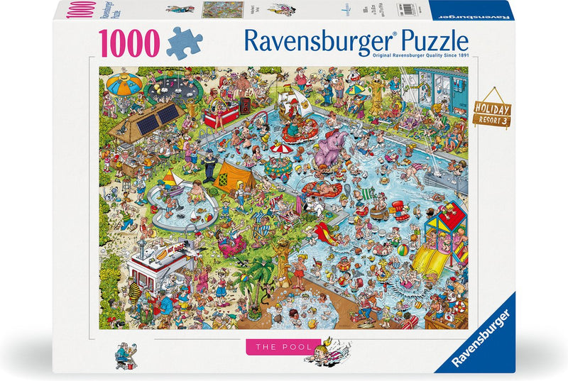 Ravensburger Jigsaw Puzzle Holiday Resort 3: La piscina, 1000.
