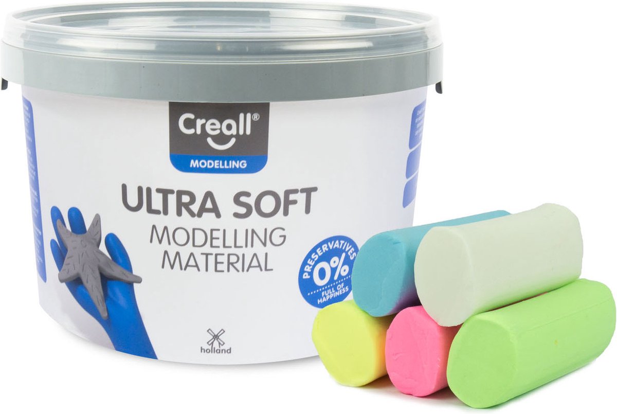 CREALL Ultra Soft Clay Pastel, 1100gr.