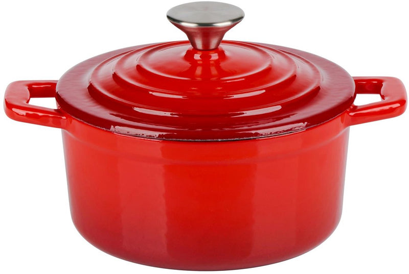 Casseruola Alpina 14 cm ghisa rossa