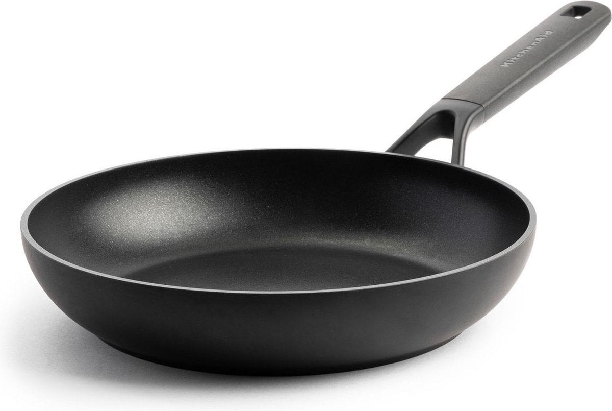 Sartén kitchenaid classic de aluminio forjado ø24cm - negra - inducción - antiadherente - sin pfas
