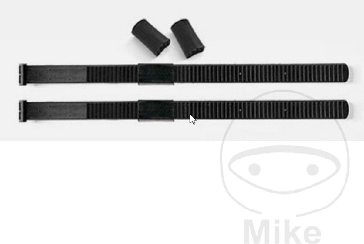 Set cinghie di bloccaggio Atera per binario ruota 460 mm 2 pz