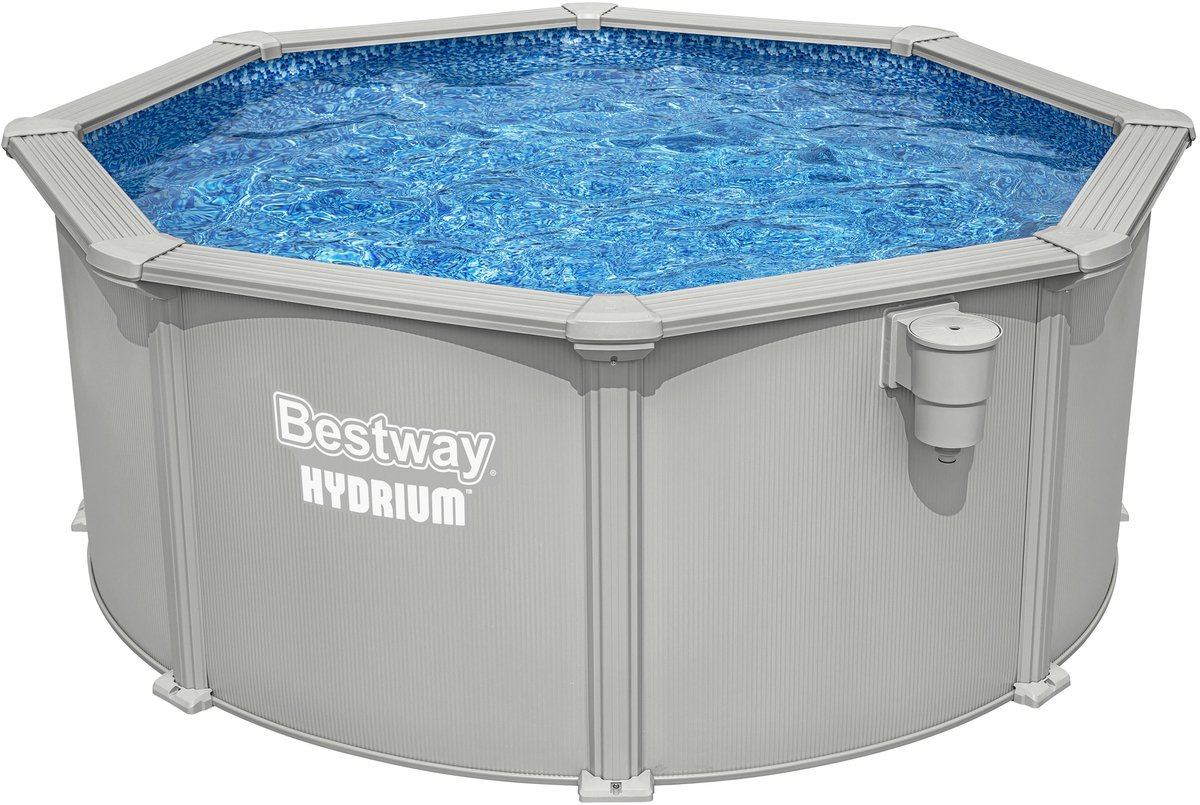 Bestway hydrium bestway® hydrium™ Juego de piscina elevada redonda de 3,05 m x 1,22 m con paredes de acero